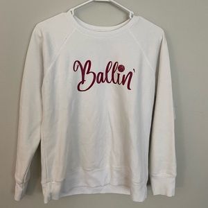 White crew neck